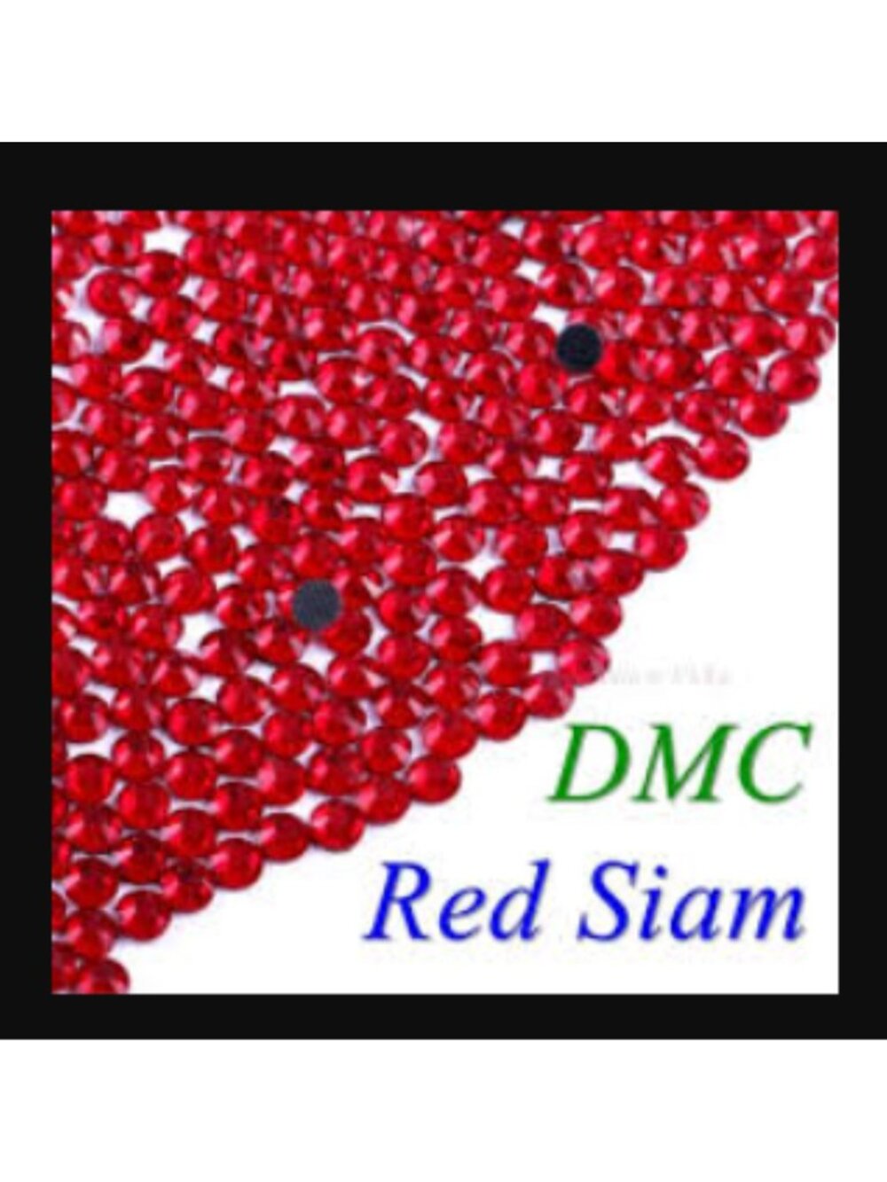 Siam Red SS6 Hotfix Rhinestones – Bulk Flat Back Craft Gems (1.9mm)